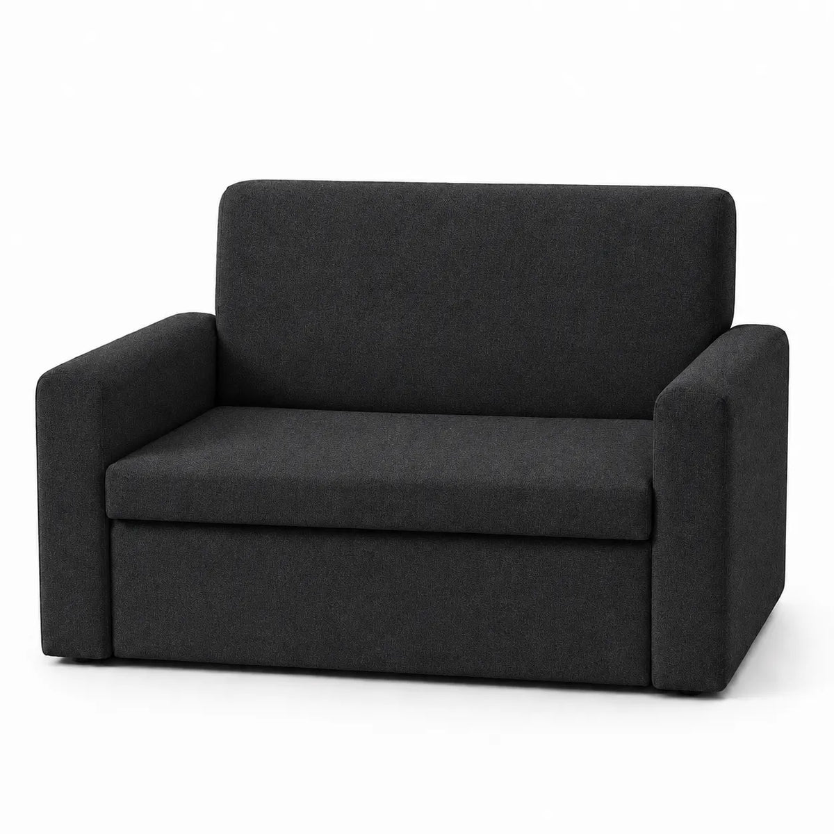 Divanetto salvaspazio 2 posti da 120 cm in tessuto. Disponibile beige, grigio chiaro e grigio scuro.