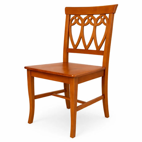 Sedia Goccia in legno massello di faggio, design classico ed elegante Made in Italy