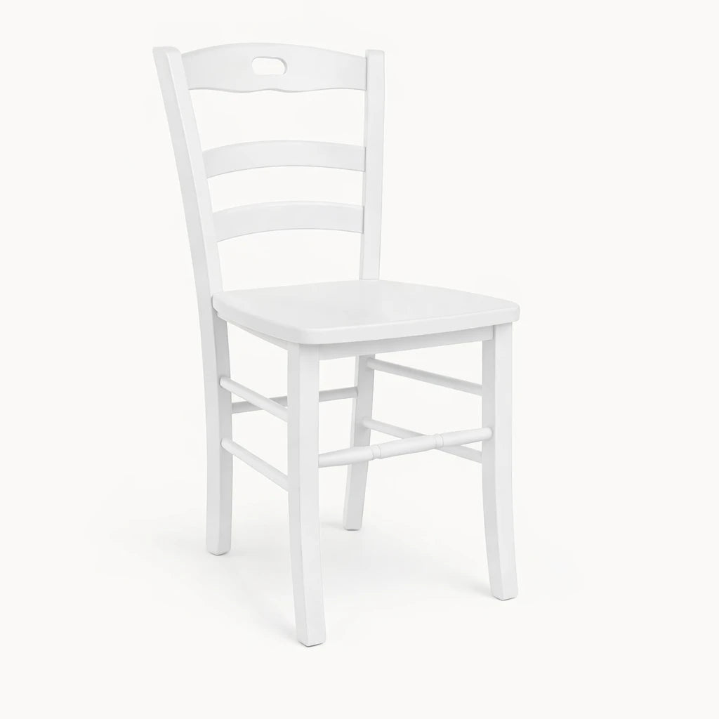 Sedia Loris - Set da 2 - in Legno Massello di Faggio – Stile Classico per Sala da Pranzo o Ristorante