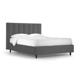Paris Padded Bed with Storage Box and Banded Headboard - Made in Italy