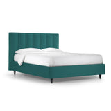 Paris Padded Bed with Storage Box and Banded Headboard - Made in Italy