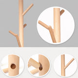 Attaccapanni da terra Nordik in legno naturale con design moderno e struttura stabile