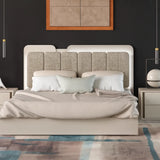 Camera da letto moderna Verona con letto contenitore e armadio scorrevole finitura cachemire e nuvola
