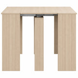 Consolle allungabile salvaspazio in legno MDF estensibile da 78 a 300 cm disponibile nelle finiture olmo, bianco frassinato e cemento.