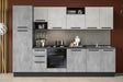 Cucina Clara 315 cm moderna pronta consegna bianco spatolato
