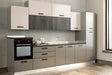 Cucina Talia 360 cm moderna pronta consegna Titanio e Cashmere
