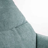Poltrona Grace in tessuto imbottito sfoderabile con scocca in polipropilene e base in metallo dal design moderno ed elegante.