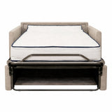 Poltrona letto salvaspazio con materasso 18 cm, in tessuto idrorepellente e antimacchia vari colori
