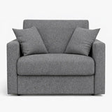 Poltrona letto salvaspazio con materasso 18 cm, in tessuto idrorepellente e antimacchia vari colori