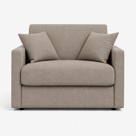 Poltrona letto salvaspazio con materasso 18 cm, in tessuto idrorepellente e antimacchia vari colori