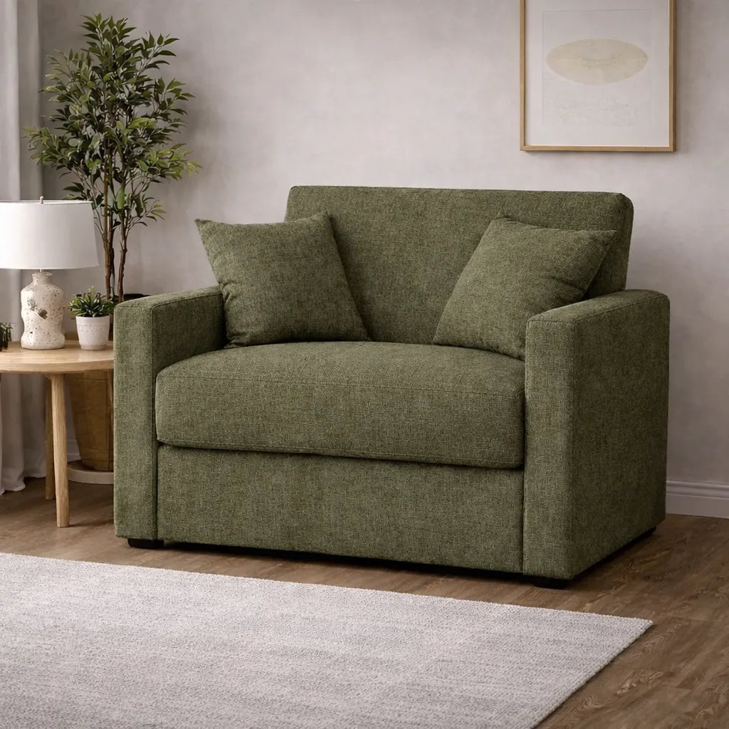 Poltrona letto salvaspazio con materasso 18 cm, in tessuto idrorepellente e antimacchia vari colori