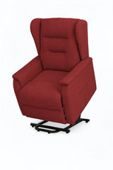Poltrona Queen relax elettrica in tessuto con doppio motore, funzione alzapersona e roller system