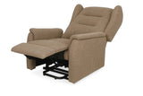 Poltrona Queen relax elettrica in tessuto con doppio motore, funzione alzapersona e roller system