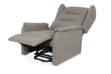 Poltrona Queen relax elettrica in tessuto con doppio motore, funzione alzapersona e roller system