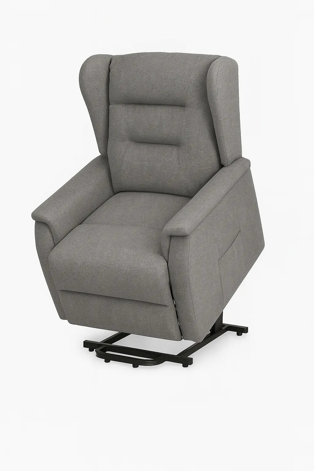 Poltrona Queen relax elettrica in tessuto con doppio motore, funzione alzapersona e roller system
