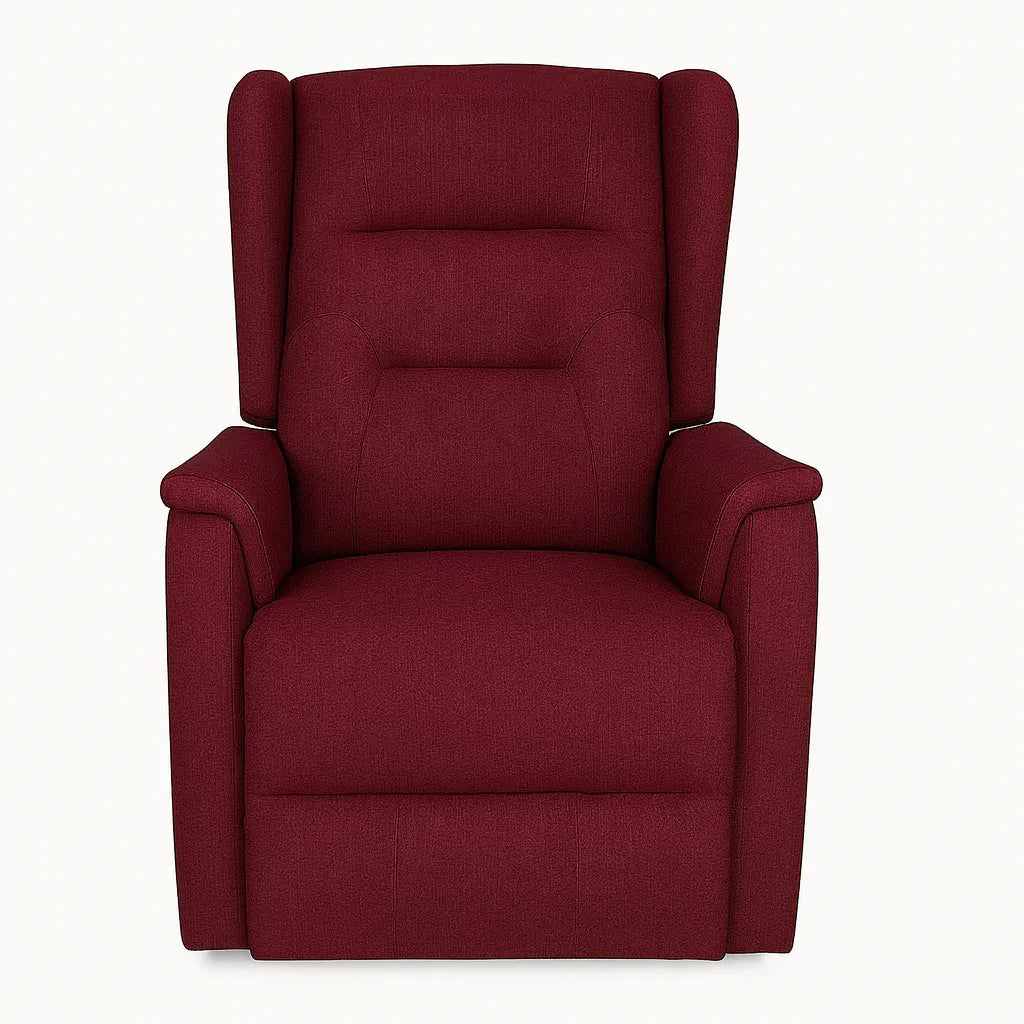Poltrona Queen relax elettrica in tessuto con doppio motore, funzione alzapersona e roller system
