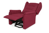 Poltrona Queen relax elettrica in tessuto con doppio motore, funzione alzapersona e roller system