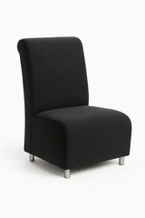 Poltrona senza braccioli in stoffa disponibile in vari colori