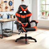 Sedia Gaming Ufficio con Schienale Alto Reclinabile e Imbottitura in PVC