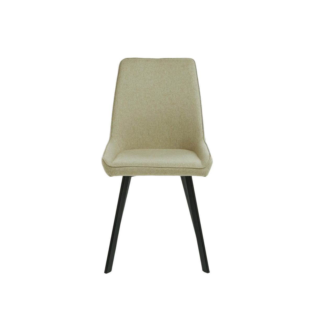 Sedia Fox Stones con seduta in microfibra e struttura in metallo nera