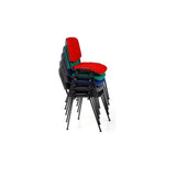 Sedia Venere in tessuto con struttura in metallo, elegante e confortevole per ufficio e soggiorno