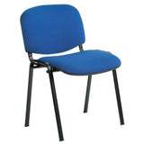 Sedia Venere in tessuto con struttura in metallo, elegante e confortevole per ufficio e soggiorno