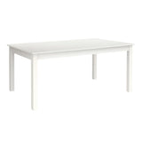 Tavolo allungabile in legno bianco con allunga laterale da 160 a 200 cm