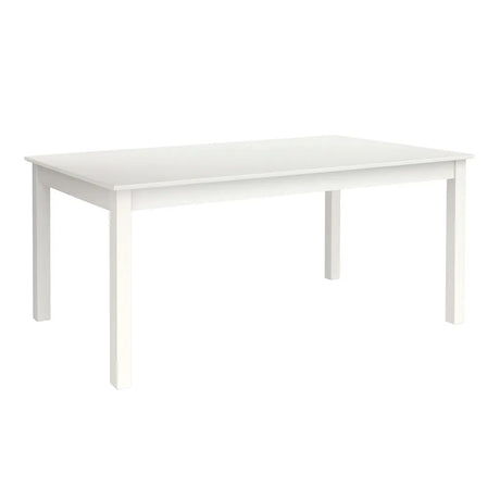Tavolo allungabile in legno bianco con allunga laterale da 160 a 200 cm