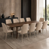 Tavolo Douglas allungabile in legno Noce da 200 a 260 cm