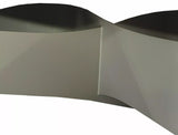 Tavolo Infinity Ceramic allungabile con top in vetroceramica marmo bianco e struttura in metallo oro opaco