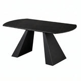 Tavolo Space allungabile con apertura rotante, piano in ceramica e due allunghe integrate, da 150 × 90 cm a rotondo Ø 150 cm