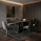 Tavolo Space allungabile con apertura rotante, piano in ceramica e due allunghe integrate, da 150 × 90 cm a rotondo Ø 150 cm