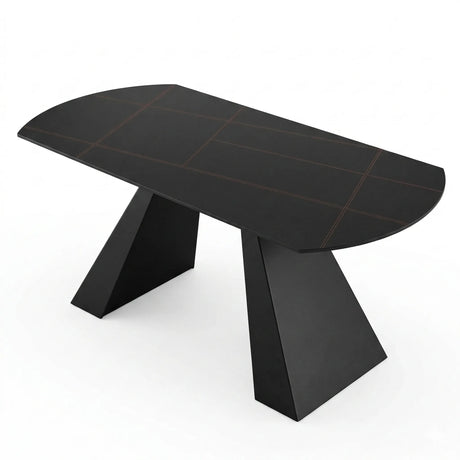 Tavolo Space allungabile con apertura rotante, piano in ceramica e due allunghe integrate, da 150 × 90 cm a rotondo Ø 150 cm
